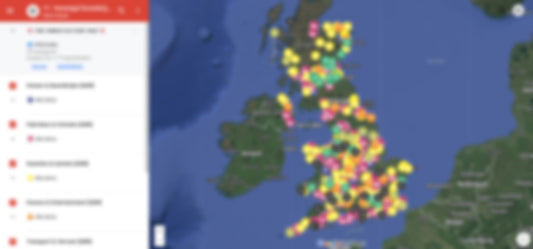 Verenigd Koninkrijk Urbex Kaart - 800+ Locaties