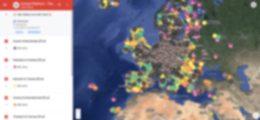 Europa Urbex Kaart - 15.000+ Locaties