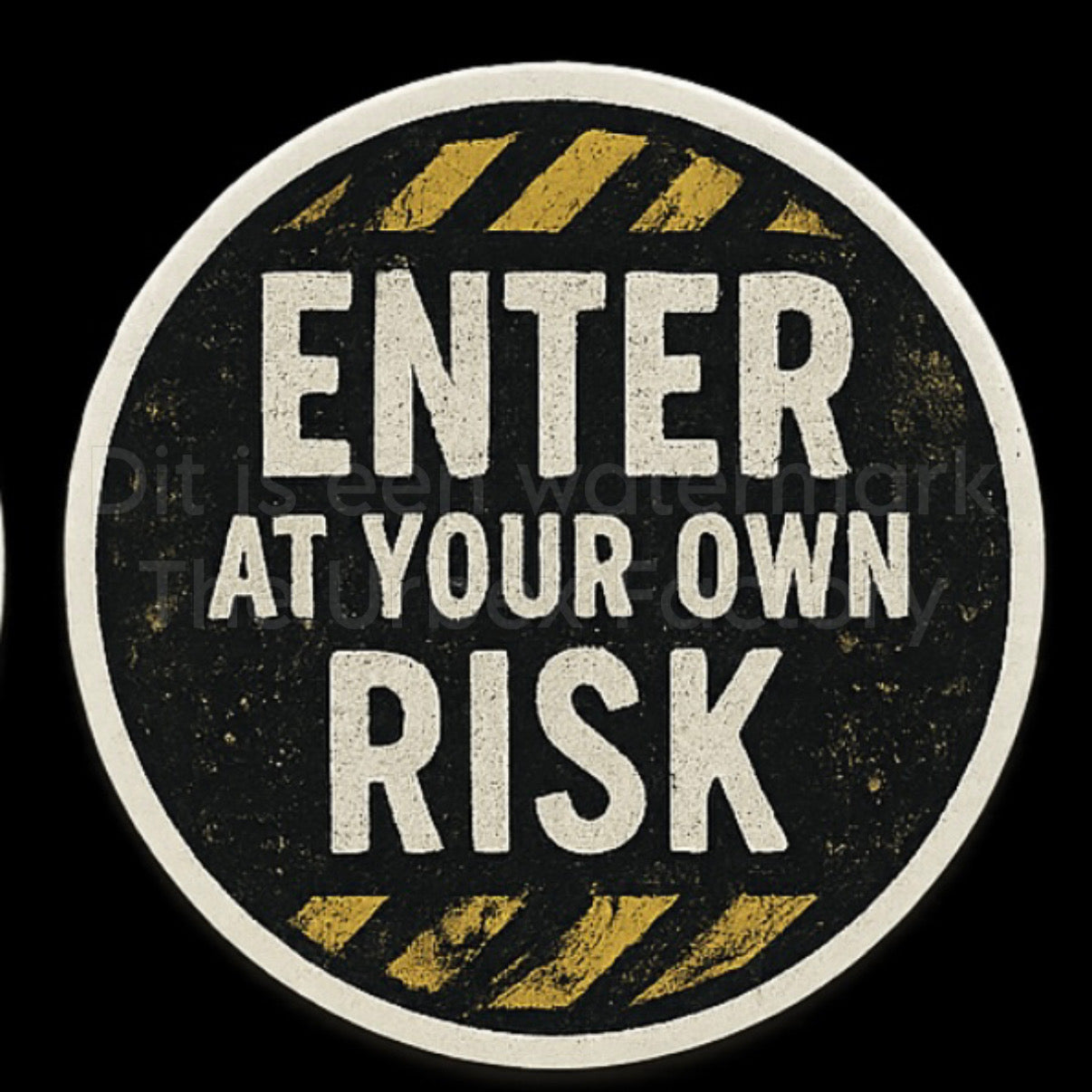Enter At Own Risk - Sticker