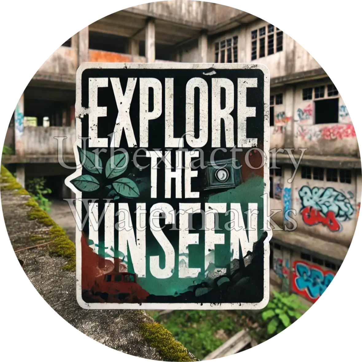 Explore The Unseen - Sticker The Urbex Factory