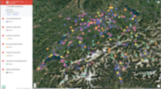 Zwitserland Urbex Kaart - 1050+ Locaties