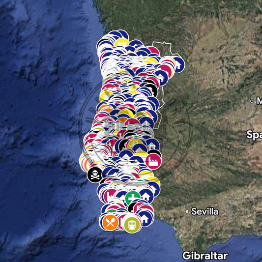 Portugal Urbex Kaart - 4500+ Locaties
