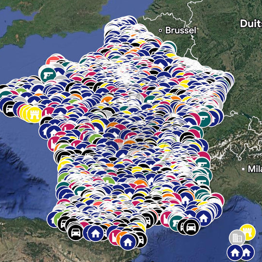 Frankrijk Urbex Kaart - 4.000+ Locaties