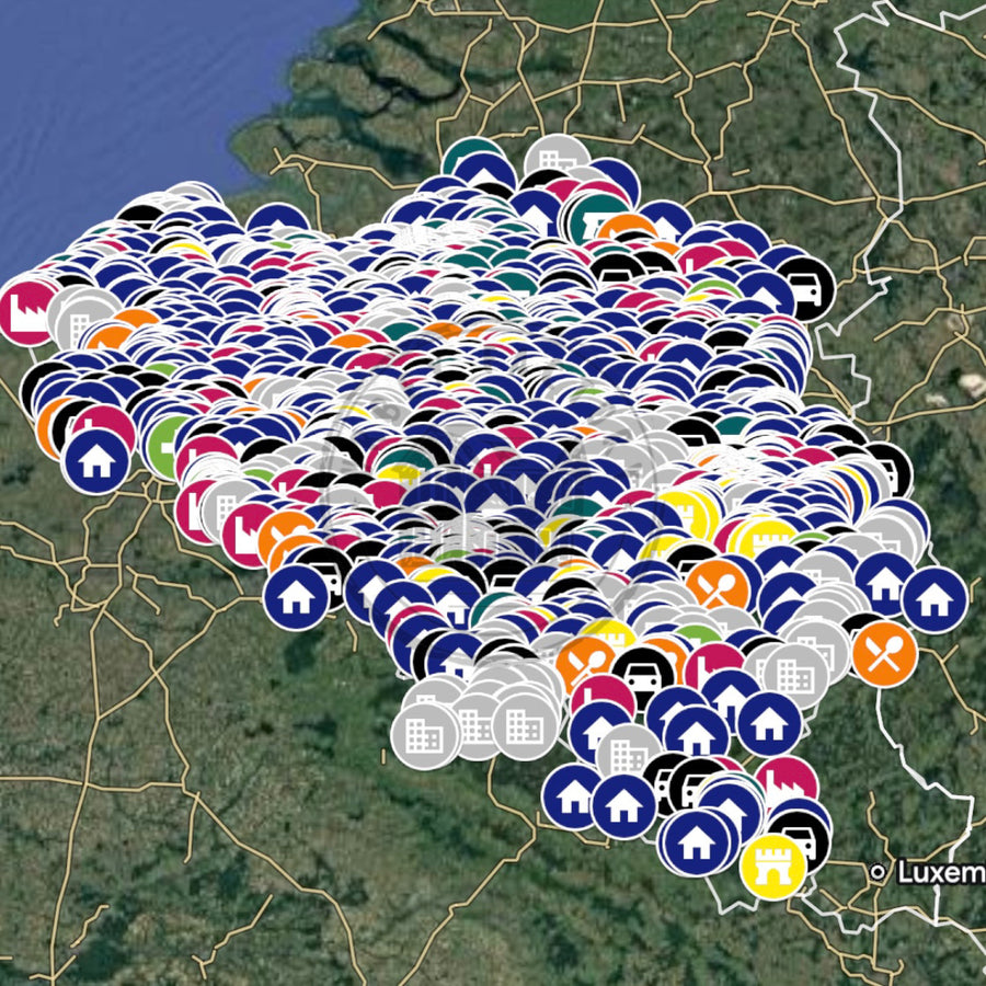 België Urbex Kaart - 1.650+ Locaties