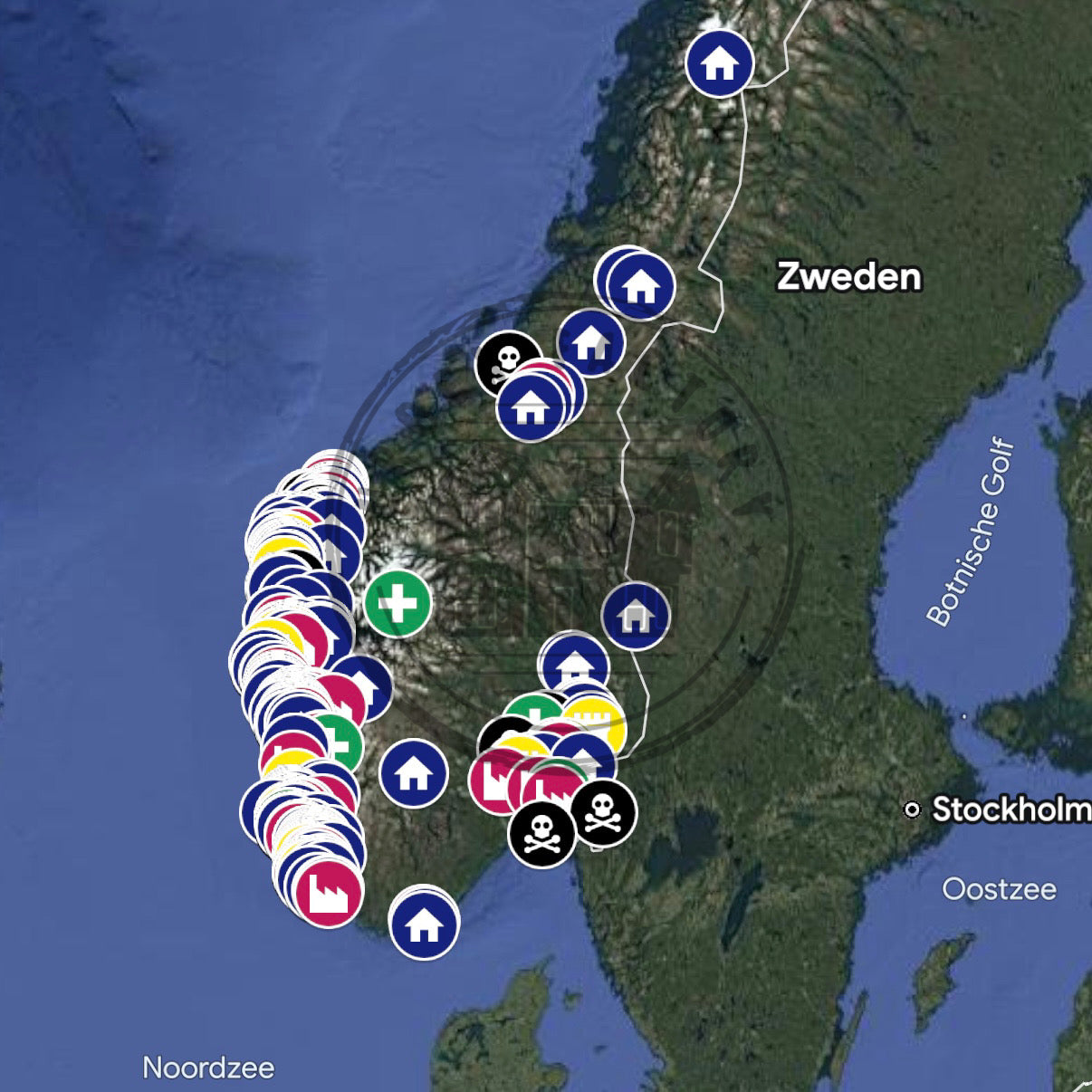 Noorwegen Urbex Kaart - 850+ Locaties