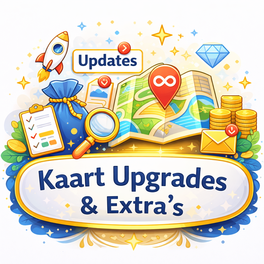 Kaart Upgrades & Extra’s