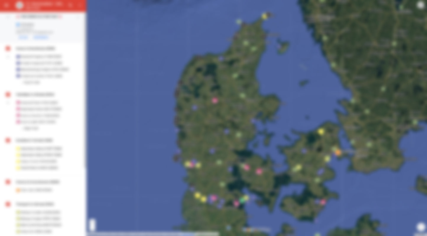 Denemarken Urbex Kaart - 130+ Locaties