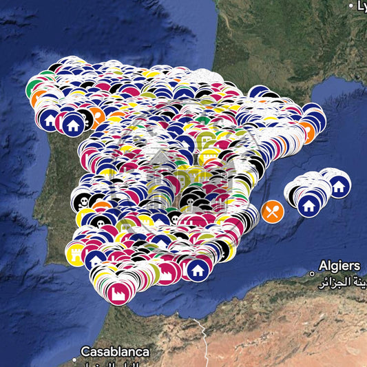 Spanje Urbex Kaart - 12.100+ Locaties