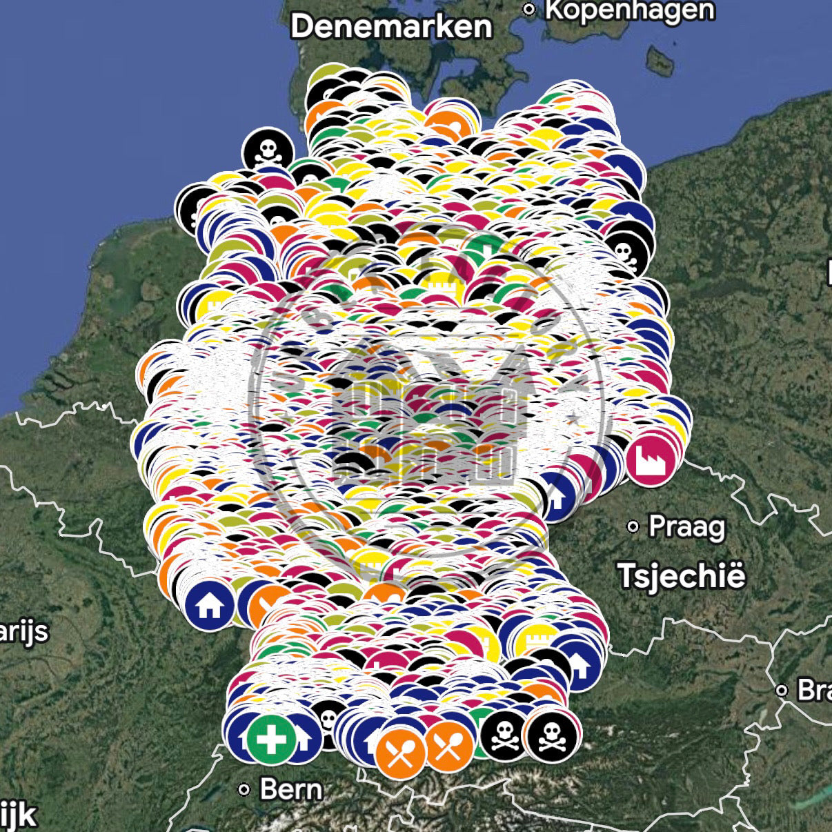 Duitsland Urbex Kaart - 20.000+ Locaties