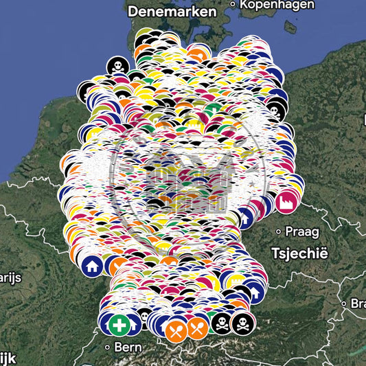 Duitsland Urbex Kaart - 20.000+ Locaties