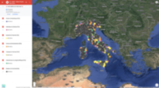 Italië Urbex Kaart - 6.500+ Locaties