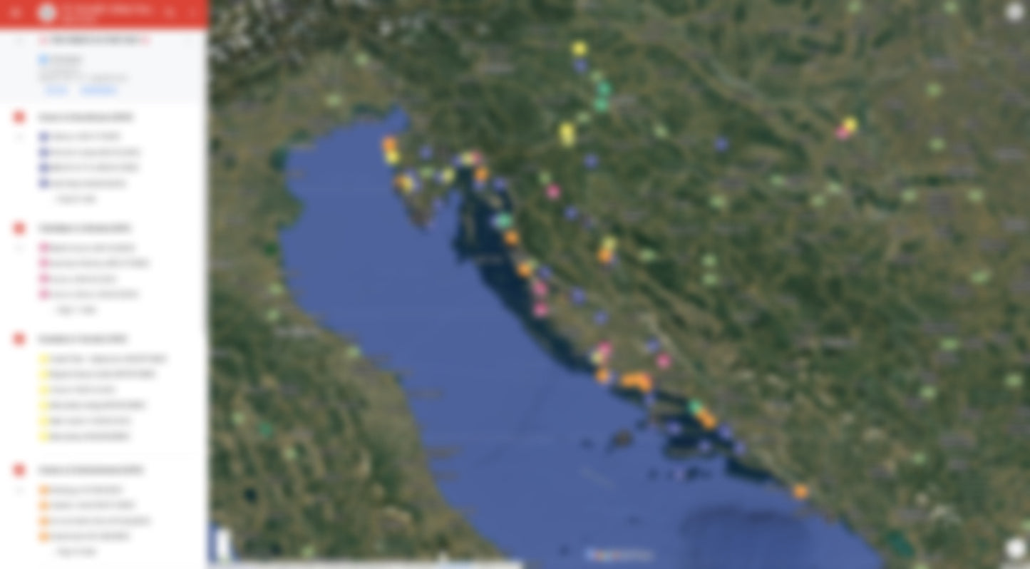 Kroatië Urbex Kaart - 150+ Locaties