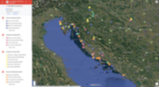 Kroatië Urbex Kaart - 150+ Locaties