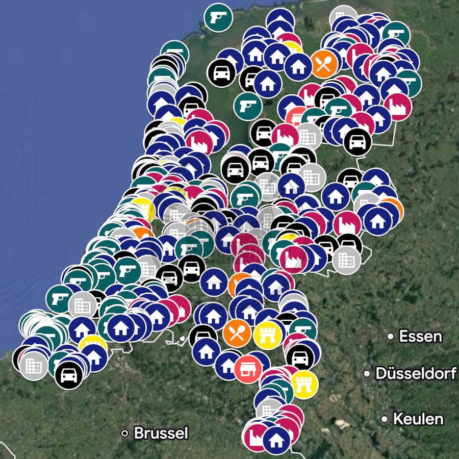 Nederland Urbex Kaart - 750+ Locaties