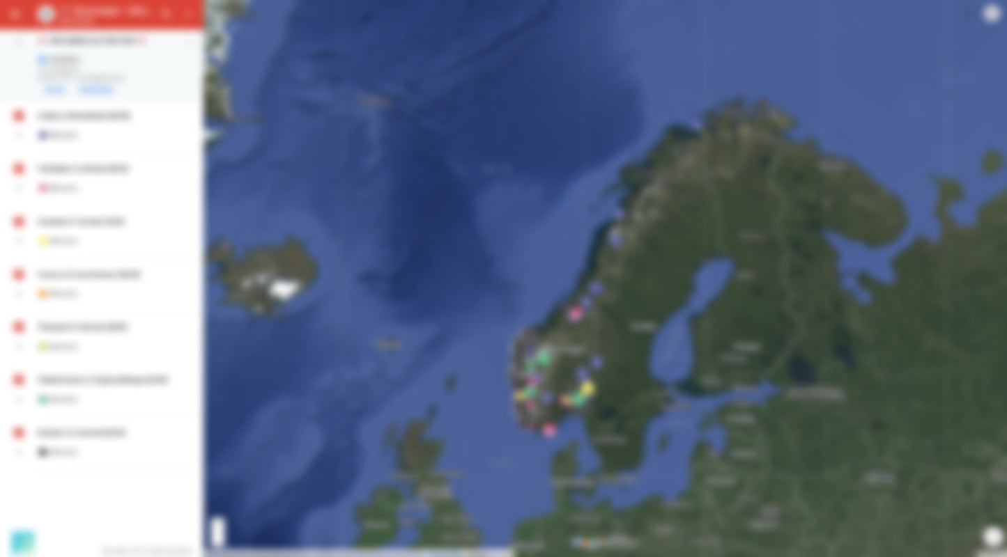 Noorwegen Urbex Kaart - 850+ Locaties