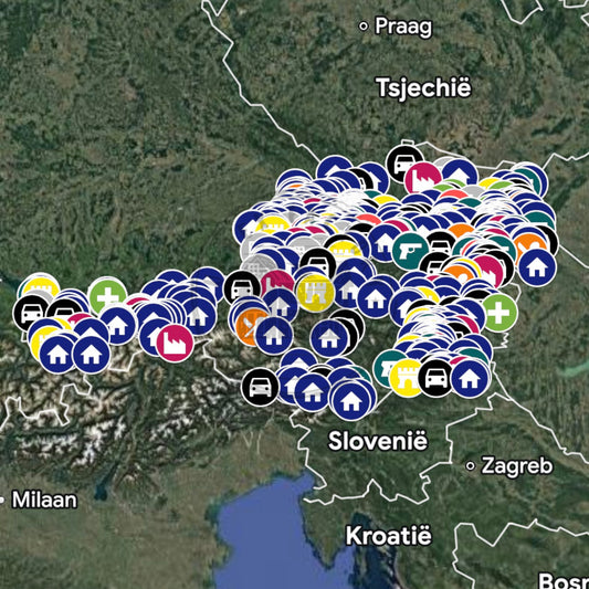 Oostenrijk Urbex Kaart - 1150+ Locaties