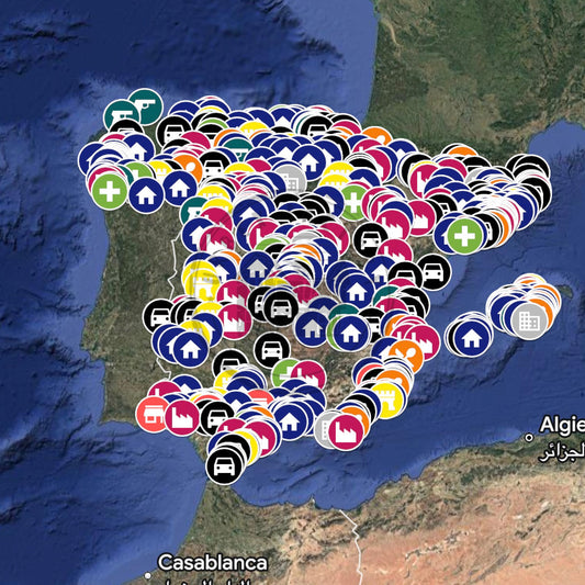 Spanje Urbex Kaart - 750+ Locaties