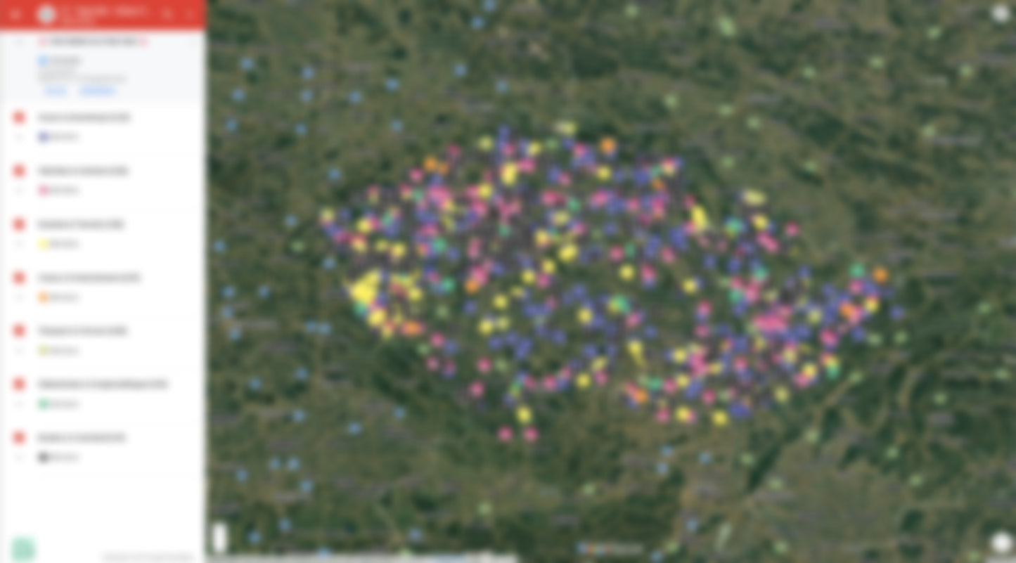 Tsjechië Urbex Kaart - 3500+ Locaties