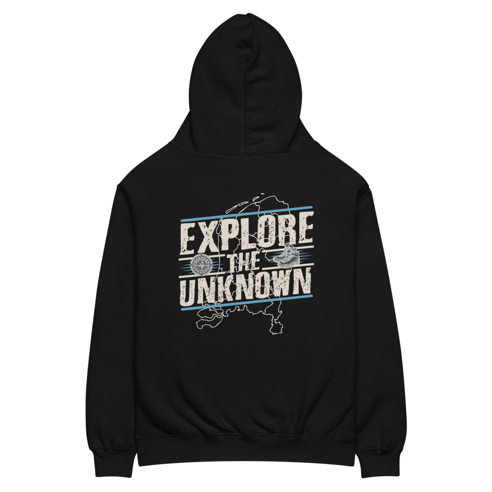 Explore The Unknown Hoodie – Urbex Explorer Style - Black