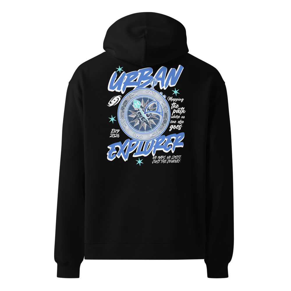 Urban Explorer Hoodie – No Limits. No Rules. - Black
