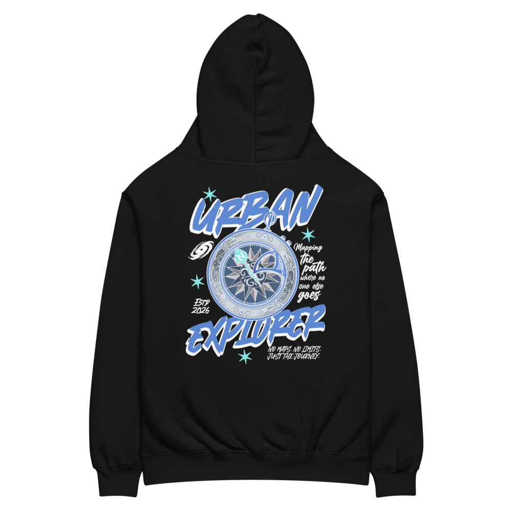 Urban Explorer Hoodie – No Limits. No Rules. - Black